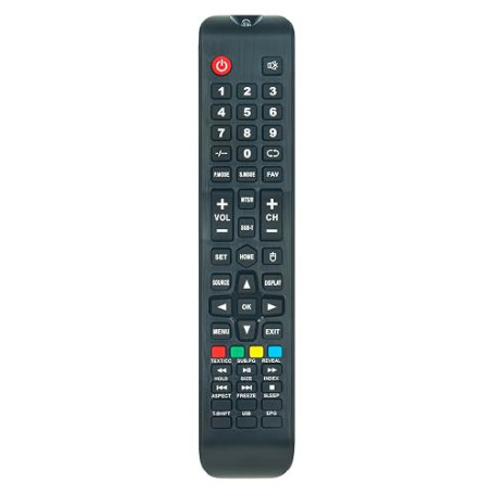 VINABTY Télécommande remplacée Convient pour AKAI TV AK43FSM1440 AK43SM1433 AK50M1466 AKTV2821M-SMART AKTV3219M AKTV3294HD-SMART