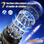 Masturbateurs Masculins Sex Toys avec 7 Modes Télescopiques & Rotation Et Succion, Automatique Masturbâteur Homme Mains Libres V