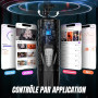 Masturbateurs Masculins Sex Toys avec 7 Modes Télescopiques et Rotations, Masturbateur Homme avec Poignée, Support pour Téléphon