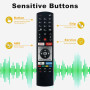 VINABTY Télécommande de Remplacement Compatible avec Telefunken HAIER TV | LDF40V280S LDU50H350S LDU65H350S LDU50V300S LDU49H350