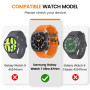 [3+3Pièces]Kamita Coque pour Samsung Galaxy Watch Ultra 47mm, 3 Verre Trempé Protecteur d'écran+3 PC Bumper Case+3 Anneau de Cad