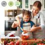 SGAONSN Coupe Legumes Multifonctions,22 En 1 Mandoline Cuisine,Coupe Legumes Manuel,Decoupe Legumes Cube Oignon Carotte Concombr