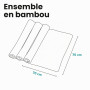Lionelo Bamboo Set 3 Langes Coton Bébé 70 x 70 cm, Dino | 100 % Coton de Bambou, Doux et Thermorégulateur, Hypoallergénique, Ant