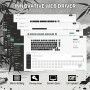 YINDIAO Attack Shark X820 Ultra Gasket Clavier Mécanique avec écran TFT et Knob, Disposition ANSI 75%, 2,4GHz/BT/Filaire, 5 Mous