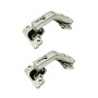 LOOTICH 135 Degré Clip-on 35 mm Charnière de Porte Pliante d'Angle pour Placard Cuisine Armoire Meuble Porte à Angle Combiné Lot