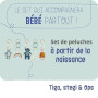 NOUKIE'S - Jouets pour arche d'éveil bébé - Tiga, Stegi & Ops