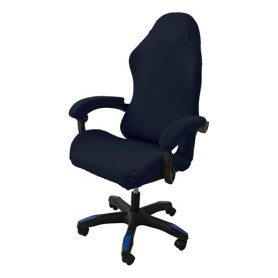 4 Pièces HoussedeChaisedeBureauavecAccoudoirs,HoussesdeChaise de Gaming,HousseFauteuilBureau Lavable,Antidérapant,convientauxcha