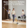 Tdyon Aspirateur Balai sans Fil 450W/40KPA, 50 Minutes Autonomie Aspirateur sans Fil Puissant avec Écran Intelligent, aspirateur