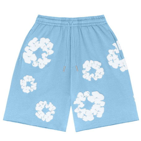 Short Homme Été Bermuda à Fleurs Y2K Hip Hop Streetwear, Short Baggy Léger avec Poches, Short Jogging Cargo Décontracté pour Vac