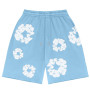Short Homme Été Bermuda à Fleurs Y2K Hip Hop Streetwear, Short Baggy Léger avec Poches, Short Jogging Cargo Décontracté pour Vac