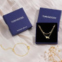 Turandoss Bracelet Lettre Initiale Femme Or– Plaqué or 14 Carats A-Z Lettre Bracelet Personnalisé Femme, Bijoux Cadeaux pour Fem