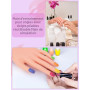 Deciniee Main d'Entraînement pour Ongles Silicone avec Kit Ongle Acrylique | Flexible Main D'entrainement Manucure avec 200 Faux