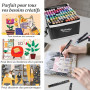 Feutre a Alcool 120 Couleurs Professionnel, Feutre Alcool Double Pointe pour Dessin & Illustration, Alcohol Felt Tip Pen pour Ar