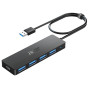 acer Hub USB 3.0 avec 5 Ports, 4 Ports de Données USB 5Gbps pour PC (60cm) | Adaptateur Multiport USB Hub pour PC, MacBook Air,