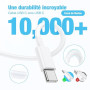 DGVERS 20W Chargeur Rapide USB C pour iPhone 17/16/15 & 2m Type C Câble | Adaptateur USB C Chargeur Rapide Prise Secteur USB-C C