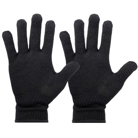 Yoosso Lot de 2 Gants Résistants à la Chaleur pour Coiffure, Noir | Polyester et coton doux, doigts séparés, taille élastique, p
