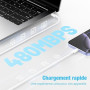 DGVERS 20W Chargeur Rapide USB C pour iPhone 17/16/15 & 2m Type C Câble | Adaptateur USB C Chargeur Rapide Prise Secteur USB-C C