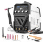 STAHLWERK Poste à souder combiné 2-en-1 AC/DC TIG 200 ST – TIG & MMA (ARC) jusqu'à 200 A, amorçage HF, Hotstart, Anti-Stick, mod