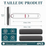 Balai Eponge Mains Libres avec 3 Tampons Rechange Tête Balai Portable Remplaçable Manche Court Serpillière Eponge Portable Auto