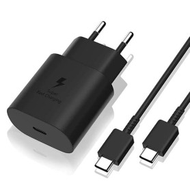 Chargeur Rapide 25W + Cable Compatible avec Samsung S26/S25/S24/S24 FE/S23 FE/A25/A54/A34/A14/S23/S22/S22 Plus/Zflip 6-5-4-3/Zfo