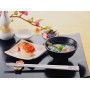 5 Paires Baguette Chinoise Reutilisable Baguette en Fibre de Verre Lavables Baguettes Antidérapantes Sakura Amber Baguettes Chin
