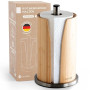 Exitoso Porte-rouleau de cuisine en bambou - Zewa - Porte-serviettes de cuisine - Support de papier de cuisine - Support de papi