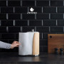 Exitoso Porte-rouleau de cuisine en bambou - Zewa - Porte-serviettes de cuisine - Support de papier de cuisine - Support de papi