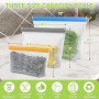 Lot de 24 sac congelation reutilisable et Stand Up,Sac congelation en silicone sans BPA, Sacs de rangement en silicone réutilisa