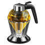 DEARBAG Distributeur de miel en verre de 200 ml avec support, distributeur pour sirop, huile d'olive, vinaigre, distributeur en