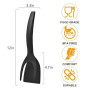 KJG Spatule à œufs au plat, spatule 2 en 1, spatule à pancakes, spatule en plastique, spatule en silicone, résistance aux hautes