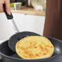 Spatule Ronde Large en Silicone, Spatule de Cuisine à Fente Antiadhésive avec Trou pour Crêpes œufs Poisson