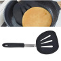 Spatule Ronde Large en Silicone, Spatule de Cuisine à Fente Antiadhésive avec Trou pour Crêpes œufs Poisson