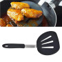 Spatule Ronde Large en Silicone, Spatule de Cuisine à Fente Antiadhésive avec Trou pour Crêpes œufs Poisson