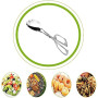2 Pinces Pince à Salade, Pinces à Buffet, Pince à Salade En Acier Inoxydable, Nourriture Griller Pinces, Pince A Barbecue Résist