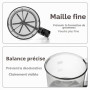 YEENAIV Tamis à Farine en Maille Fine pour la Cuisson Tamis Farine Cuisine | Passoire à Farine pour Filtrer Farine Sucre en Poud