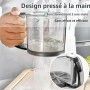 YEENAIV Tamis à Farine en Maille Fine pour la Cuisson Tamis Farine Cuisine | Passoire à Farine pour Filtrer Farine Sucre en Poud