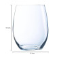 Luminarc - Collection Menades - 6 verres à eau 36 cl - Fabriqués en France - Emballage renforcé