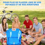 2 Poche A Eau Pliables Set,Poche A Eau Avec Robinet 10 L / 5 L,Reservoir Eau Camping Car Avec Mousqueton Et Corde De Suspension