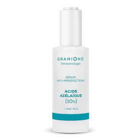 Acide Azelaique 10% - Granions Serum Anti-Imperfections - Regule Sebum | Reduit les imperfections, regule le sebum, resserre les