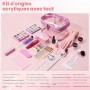 Deciniee Acrylique Kit Ongles Pour Débutants–Faux Ongles/Poudre Acrylique/Lampe UV/Main D'Entrainement Manucure-Idéal Pour DIY N