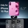 JETech Coque pour iPhone 16 Plus, Rose | Anti-Jaunissement, Antichoc, Dos PC Rigide Résistant aux Rayures, Étui Housse Bumper en