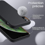 JETech Coque Silicone pour iPhone XS et iPhone X, Noir | Toucher Soyeux, Étui Housse Protection Antichoc, Résistant aux Rayures,