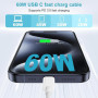 Câble USB C Charge Rapide pour iPhone Air 15 16 17 Pro Max/Plus/15/16,iPad Pro/Air, 3M Câble USB C vers USB C 60W iPhone 15 16 C