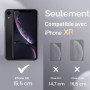 JETech Coque Silicone pour iPhone XR, Noir | Toucher Soyeux, Étui Housse Protection Antichoc, Résistant aux Rayures, Doublure en