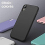 JETech Coque Silicone pour iPhone XR, Noir | Toucher Soyeux, Étui Housse Protection Antichoc, Résistant aux Rayures, Doublure en