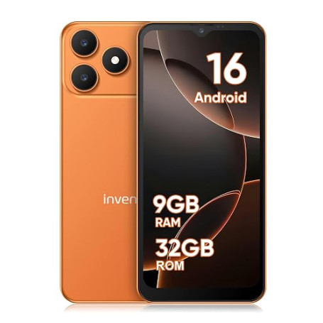 invens Note 15P Téléphone Portable 4G Débloqué, Smartphone Android 16 Go, 9 Go (3+6)+32 Go/256 Go TF, Caméra 16+5 MP, Écran 6,6"