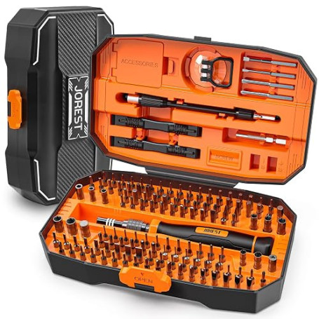 JOREST 152 en 1 Kit de Tournevis de Précision, Kit d'outils Mini,Magnétique Outils de Réparation avec Torx Triangle Bits etc,Pou
