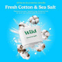 Wild - Déodorant Naturel Rechargeable - Trio de recharges Fresh Cotton & Sea Salt - Sans Aluminium - Végan & Ecologique - Protec