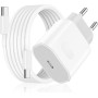 40W Chargeur USB C Rapide pour iPhone 17/17 Pro/17 Pro Max/17 Air, iPhone 16/15, Adaptateur Secteur Prise USB C et Câble 2M, Pow