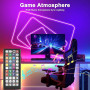 Macchiatto Ruban LED Néon 5M, Modèles DIY Bande LED avec APP/Télécommande, Synchronisation Musicale, Néon LED Chambre Gaming, Im